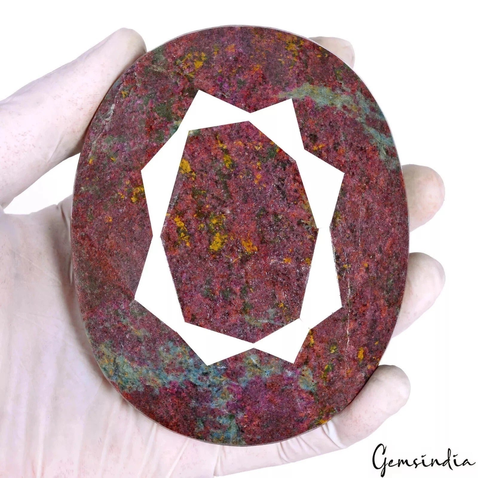 Certified 3500 Ct Natural Untreated Red Ruby Oval Cut Loose Museum Size Huge Gem