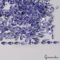Certified 330 Pcs Natural Tanzanite Marquise 5mmx2.5mm Sparkling Blue Loose Gems