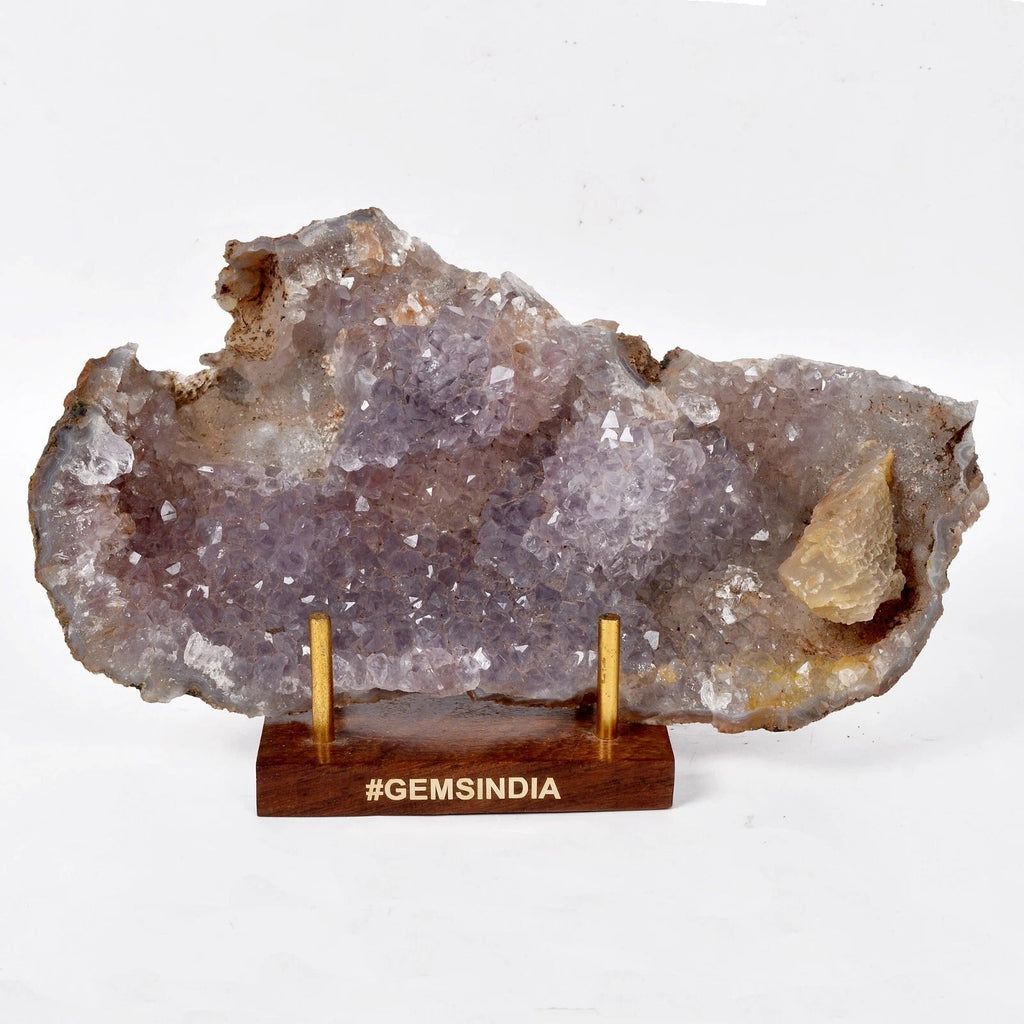 2450 Cts Natural Amethyst geode quartz cluster crystal Mineral specimen healing