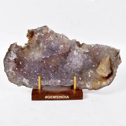 Amethyst Crystal Cluster, Untreated — 7x4x2 inch, 0.490 Kg (2450 Ct), Uruguay