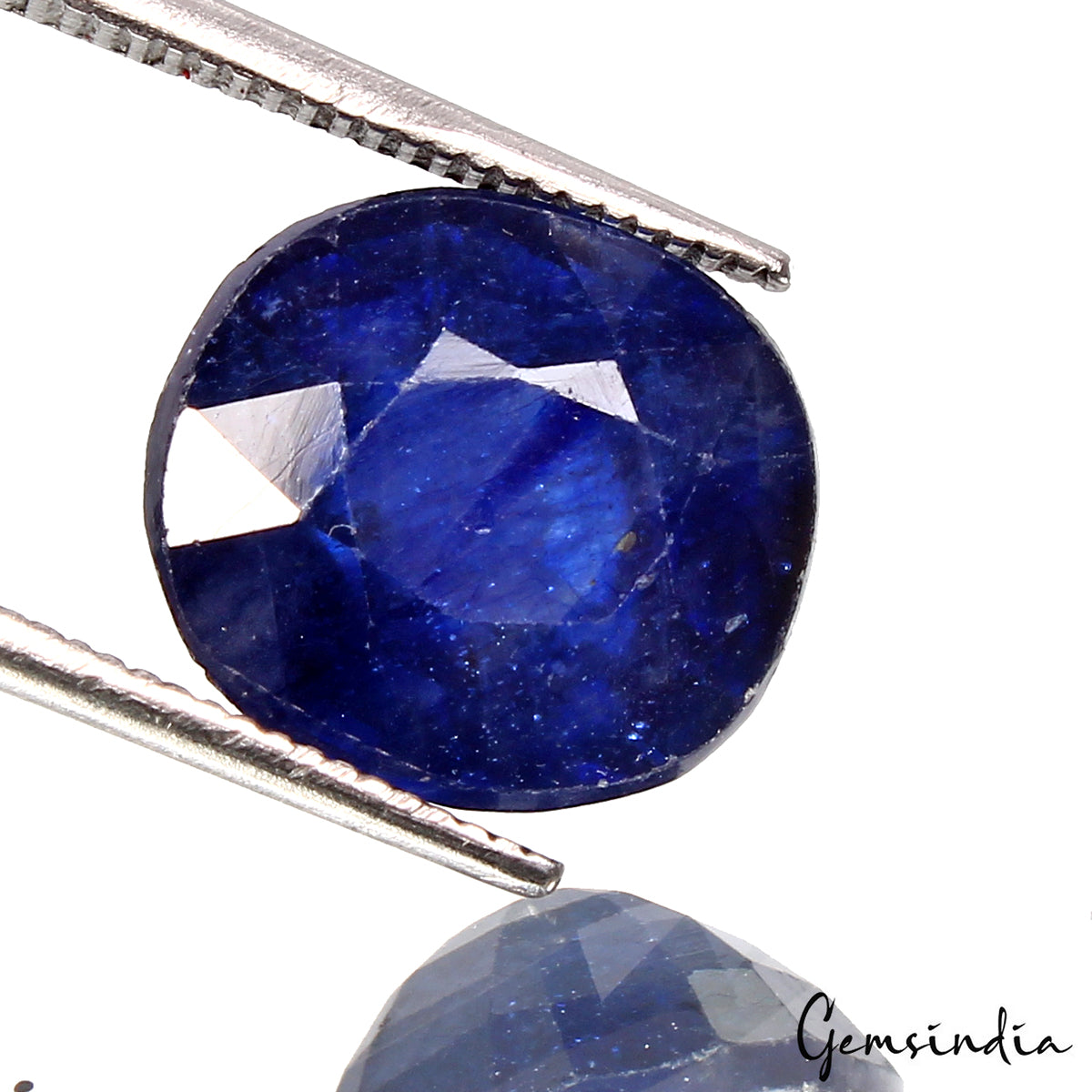 Blue Sapphire Loose Gemstone, Cushion Cut, Heated — 11x10x7mm, 7.50 Ct, Sri Lanka
