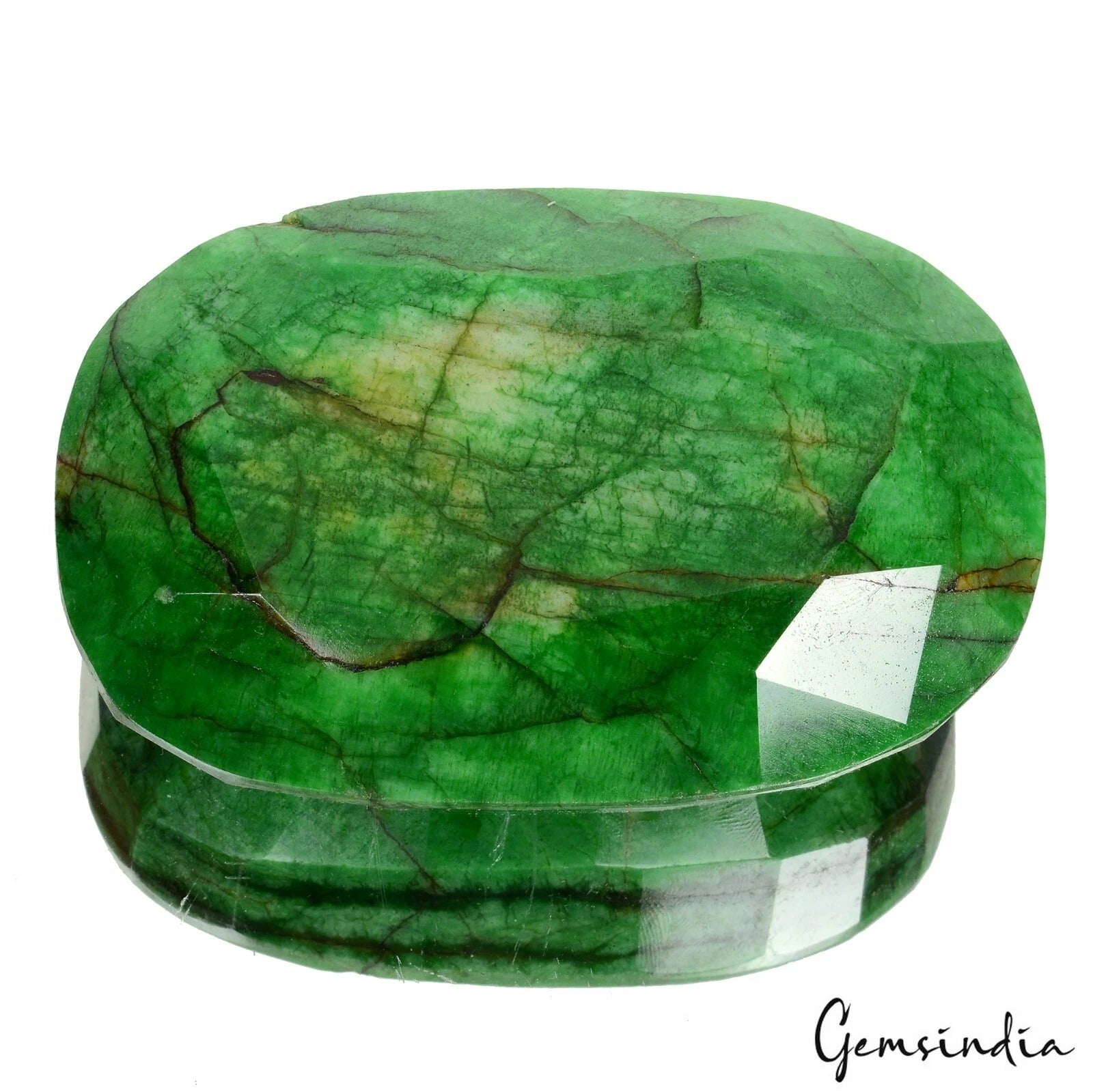 2460 Cts Natural Brazilian Green Emerald Oval Faceted Loose Huge Museum Size Gem