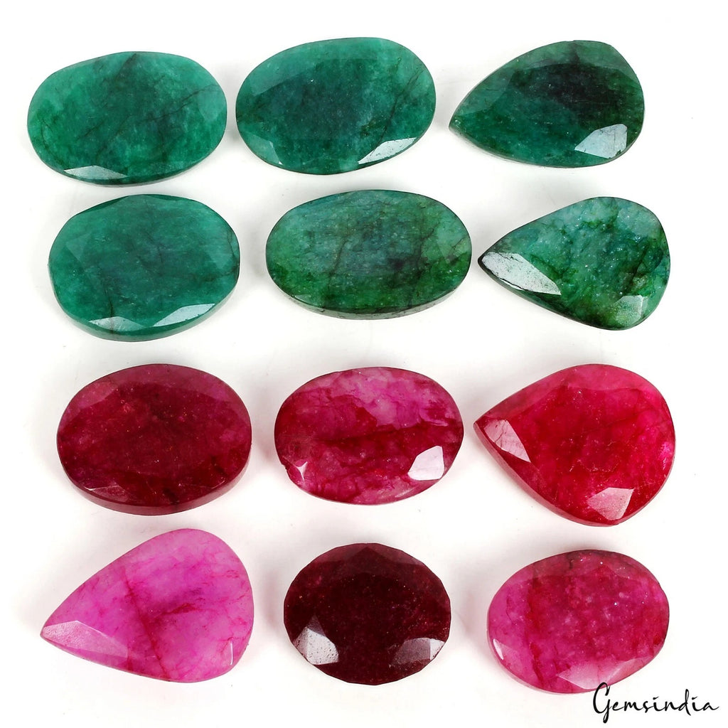 Beryl Lot, Loose Gemstone, Color Enhanced, Pink — 12 Pieces, 22mm to 30mm, 450 Ct