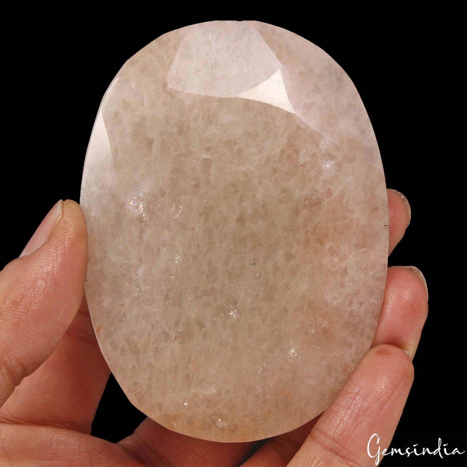 900 Cts Natural Untreated Pink Quartz Oval Faceted Cut Huge Size Loose Gemstone