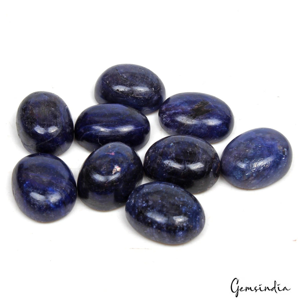 Natural Blue Sapphire Oval Cab Loose Gemstone Lot For Making Jewelry 168.80 Cts