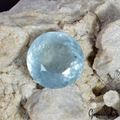 Certified 8.80 Ct Natural Untreated AAA Blue Aquamarine Round Cut Loose Gemstone