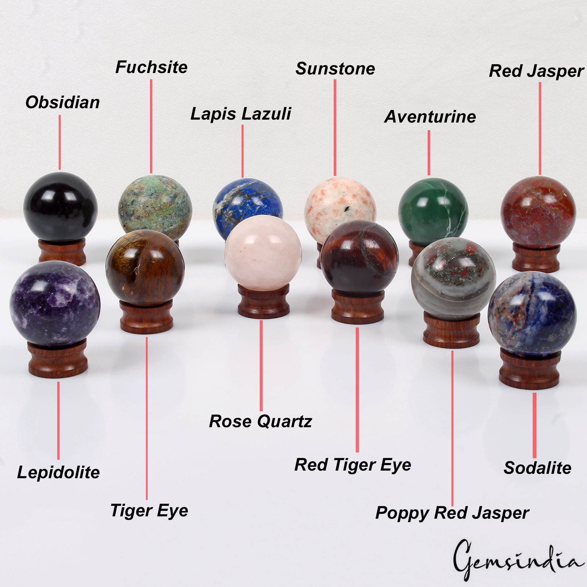 Bulk Crystal Ball Collection-12 Huge Gemstone Spheres for Reiki, Healing & Decor