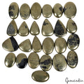 1000 Cts Apache Gold Pyrite Mix Cabochon Loose Gemstone Lot for Jewelry 25-34 MM