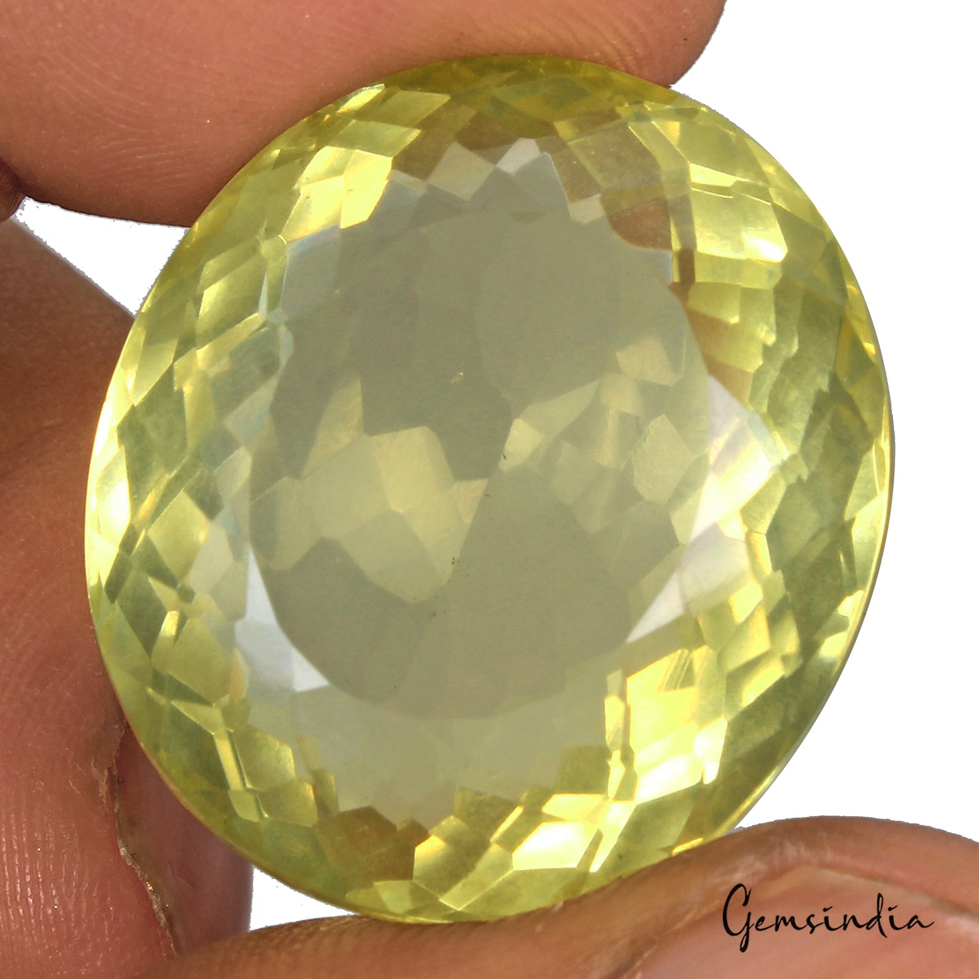 100.00 Ct VVS Natural Citrine AAA Yellow Brown Huge Oval Cut Gemstone 30*26*18mm