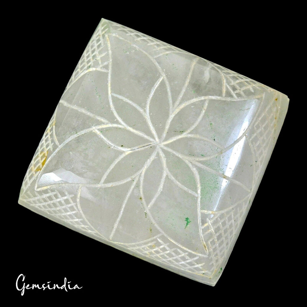 1500 Cts Natural Untreated White Quartz Square Hand Carved Loose Huge Size Gems