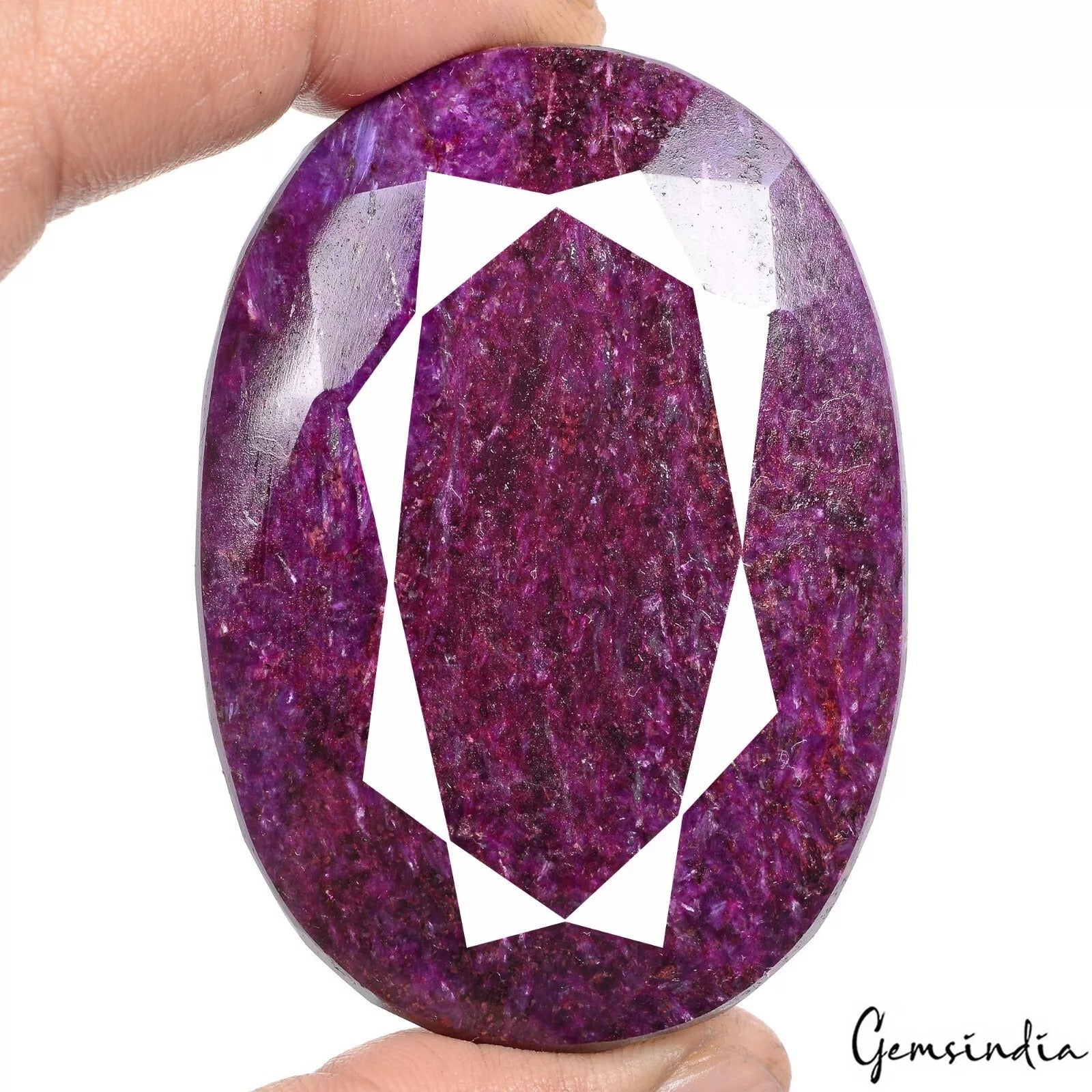 970 Ct Natural Red Ruby Oval Cut Faceted Earth Mined Huge Size Loose Gemstone
