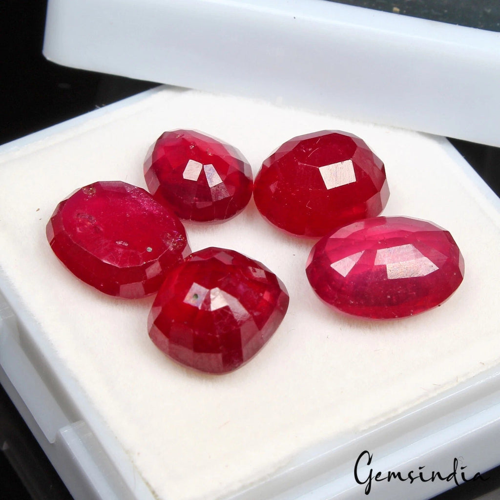30.70 Ct Mozambique Ruby Extreme Quality Premium Jewelry Making Loose Gems excl.
