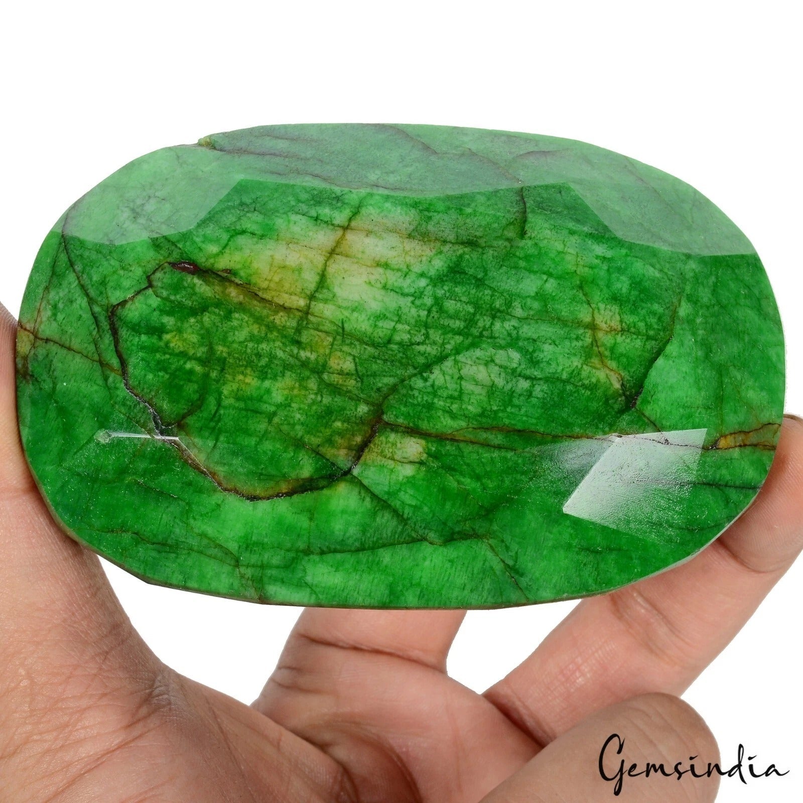 2460 Cts Natural Brazilian Green Emerald Oval Faceted Loose Huge Museum Size Gem