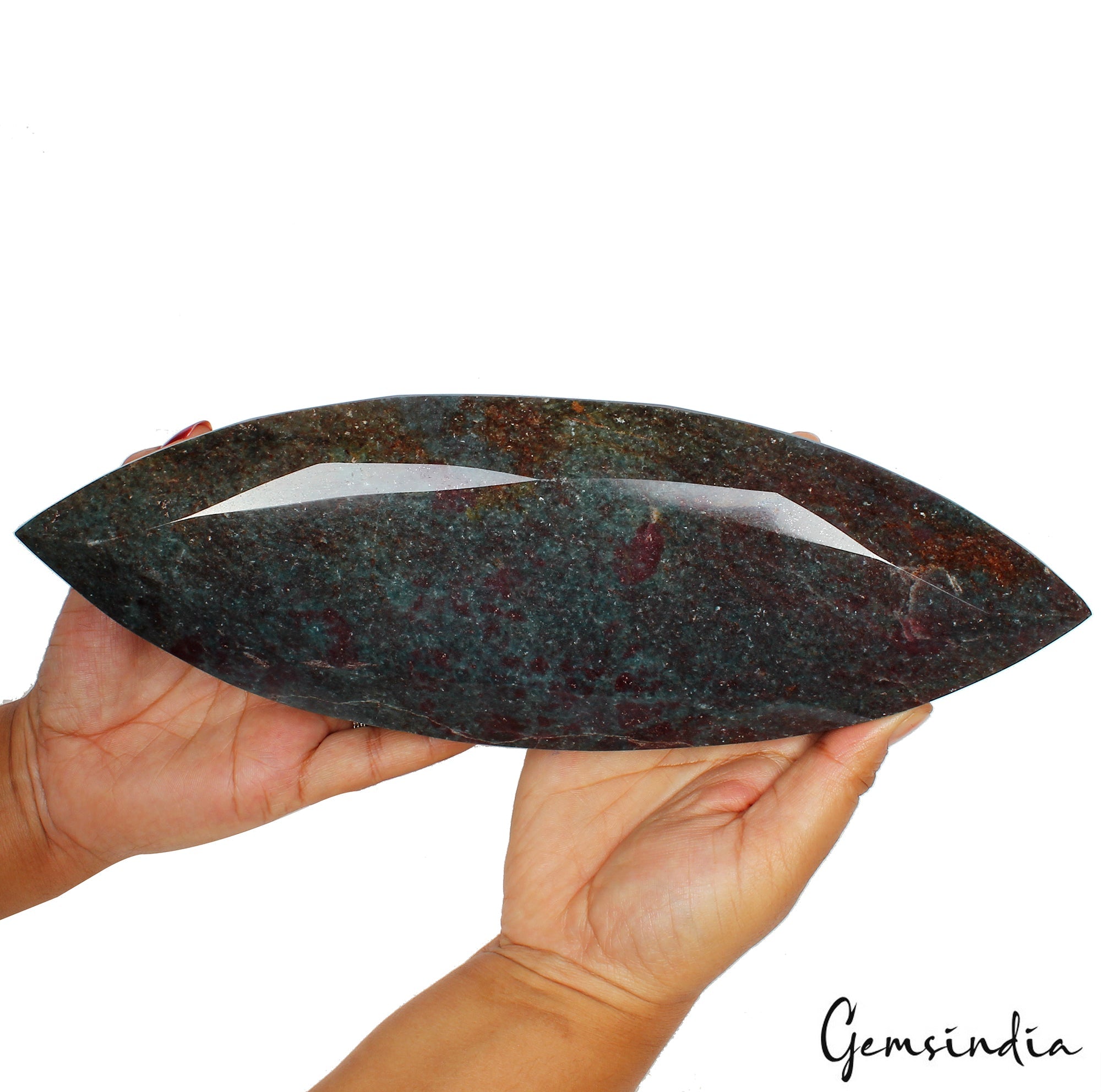3.7 kg Natural Untreated Ruby Kyanite Marquise Large Gemstone From Madagascar NM