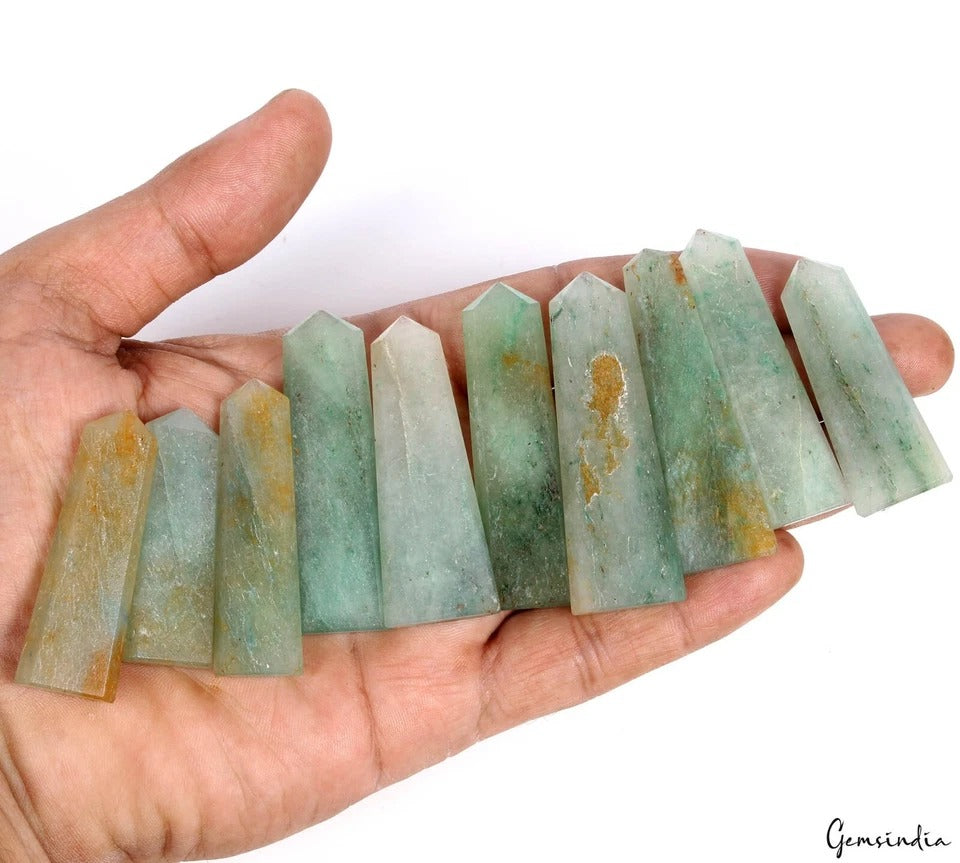 Aventurine Loose Gemstone — 44mm to 59mm, 450 Ct