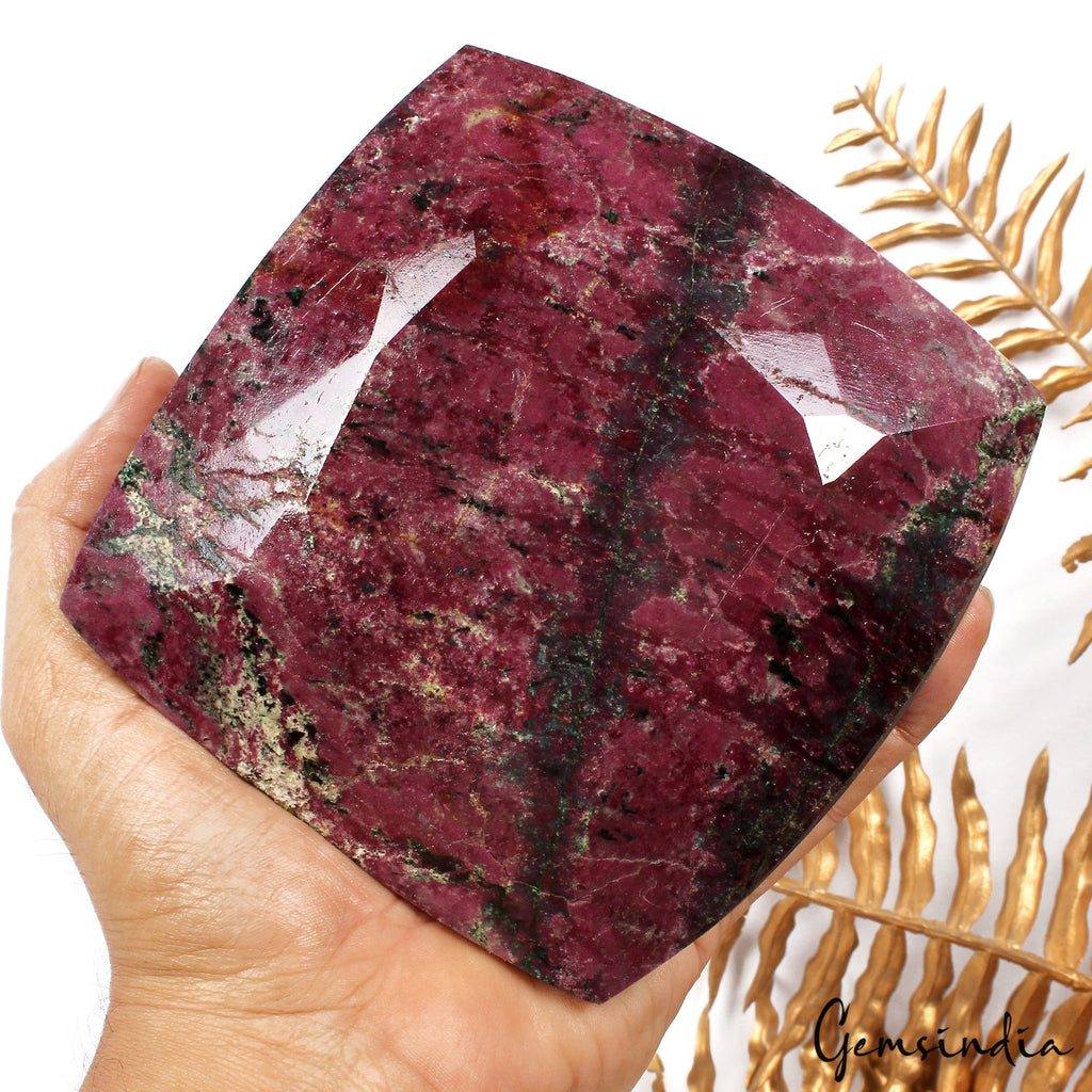 RARE 2.1 Kilo Natural HUGE Untreated Red Ruby Museum Grade Cushion Cut Gemstone