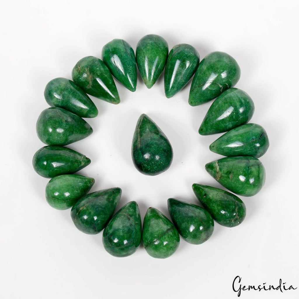 Emerald Beaded Strand, Green — 21mm to 30mm, 600 Ct, Brazil