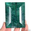 3340Ct Natural Huge Green Emerald Earth-Mined Museum Size Baguette Cut Gemstone