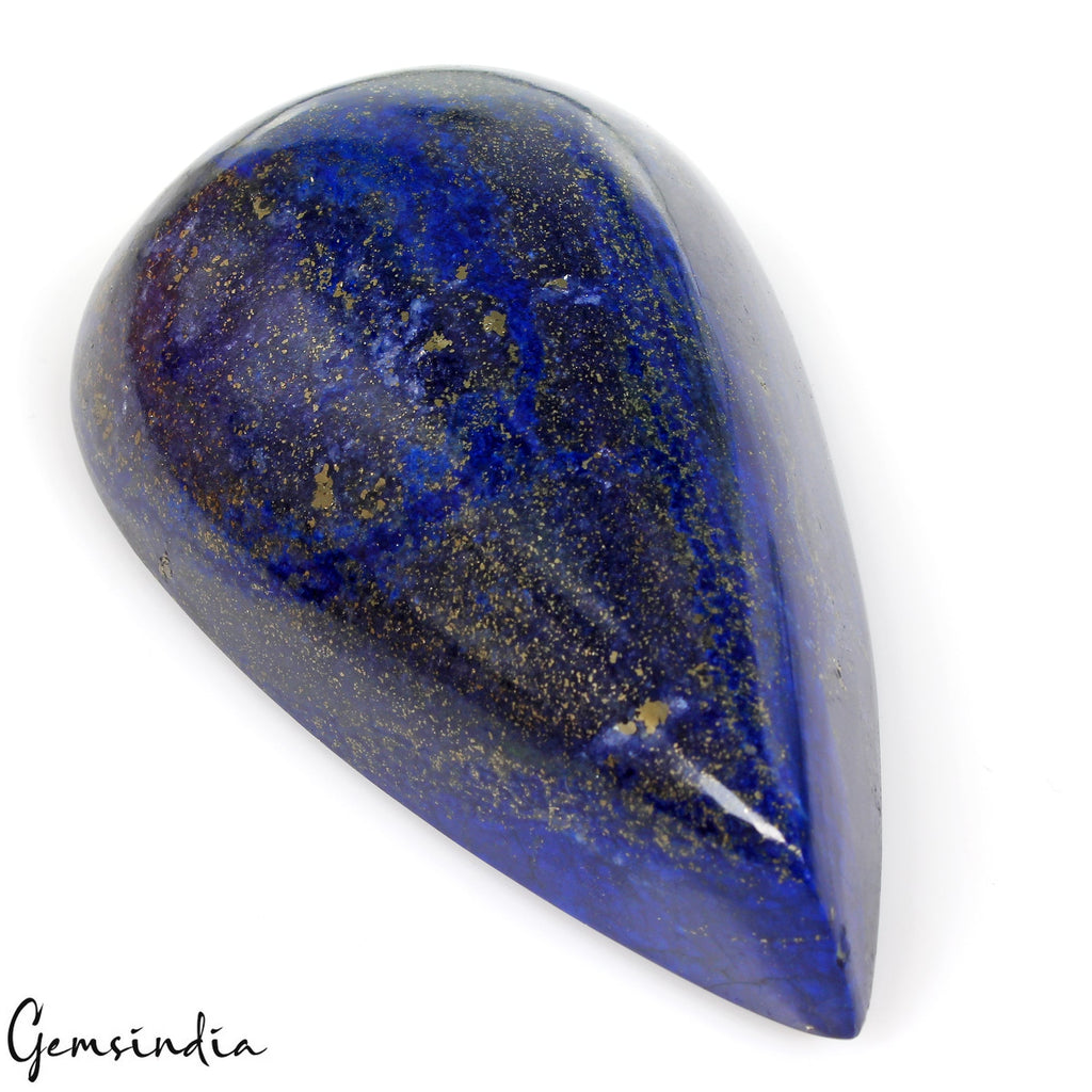 Jumbo!! 1170 Ct Natural Gold Flakes Lapis Lazuli Pear Cabochon Loose Gemstone