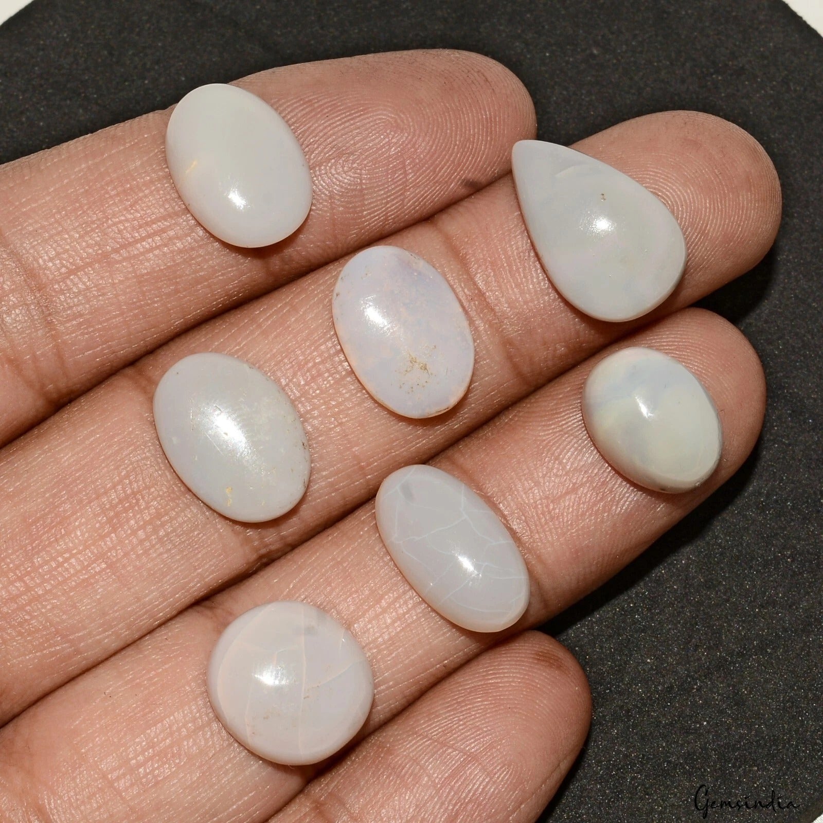 29.00 Ct Natural Australian Opal Mix Cabochon Loose Gemstone Lot 7Pc For Jewelry