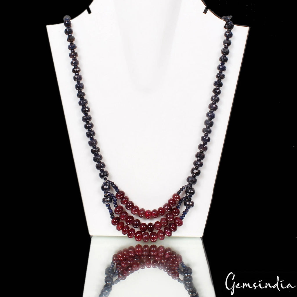 Blue Sapphire Loose Gemstone, Red — 3mm to 10mm, 550 Ct, India