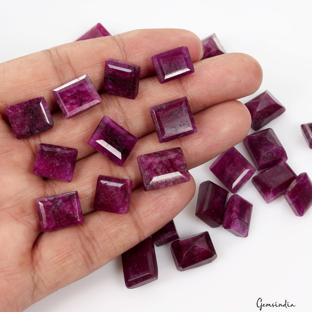 25 Pcs Natural Pink Beryl Bixbite Baguette Cut Loose 11mm-15mm Gemstones 240 Cts