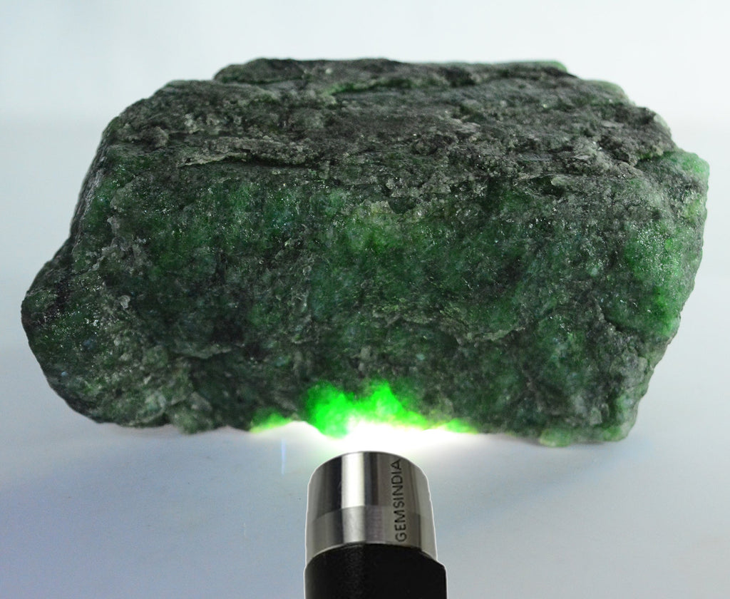 3370 Ct Natural Emerald Huge Rough Earth Mined Certified Green Loose Gemstone