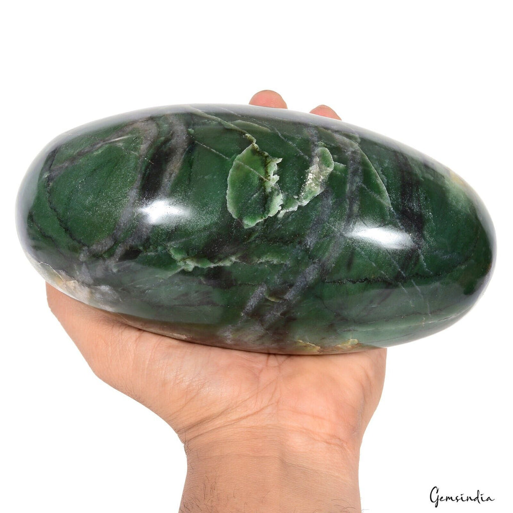 Serpentine Loose Gemstone — 7.25x3.65 Inch, 11400 Ct (2.28 Kg), Madagascar