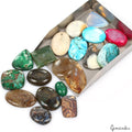 920 Ct Natural Mixed Cab Multicolor Flat Back Wholesale Gems Lot For Jewelry