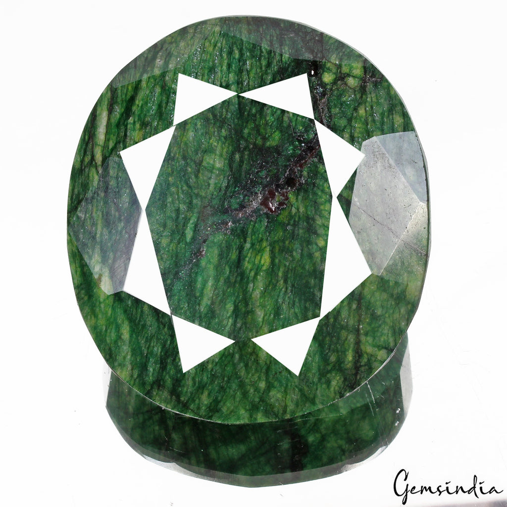 1200 Cts Natural Brazilian Green Emerald Oval Faceted Huge Earth mined Loose Gem