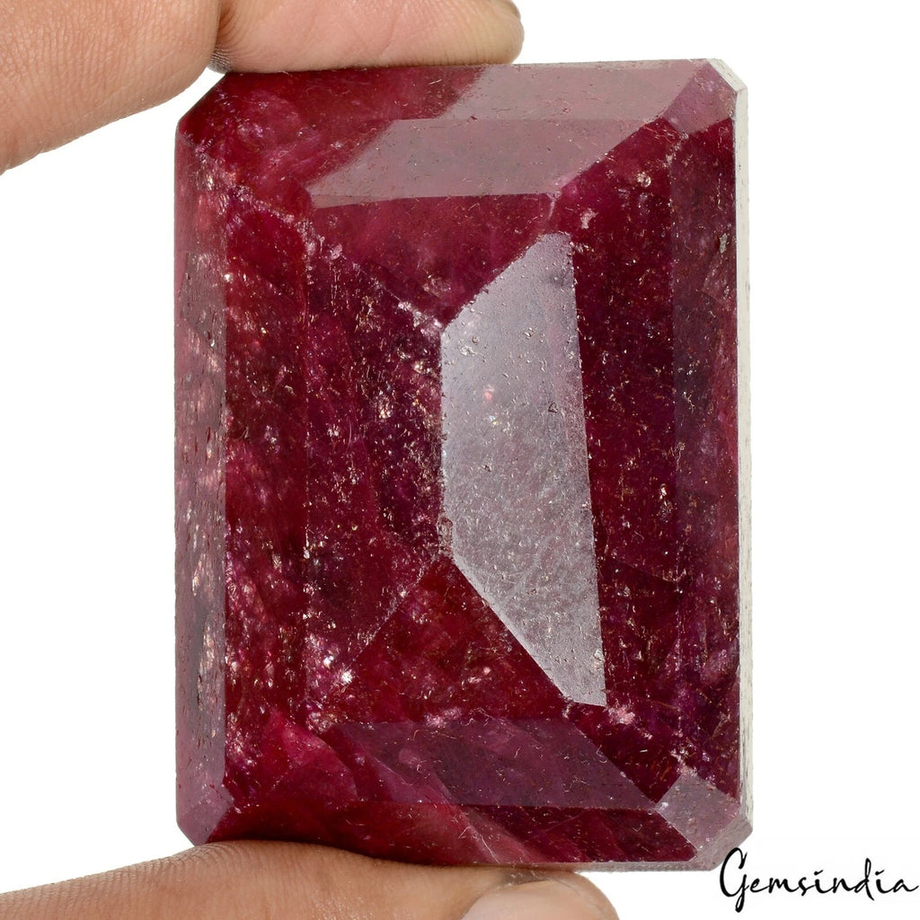 Ruby Loose Gemstone, Color Enhanced, Red — 57 x 40 x 32 mm, 1020 Ct, Madagascar