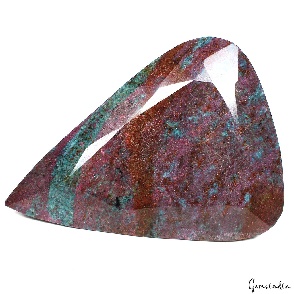 6.8 Kilo Natural Untreated Ruby Kyanite Pear Cut Large Collectible Gemstone