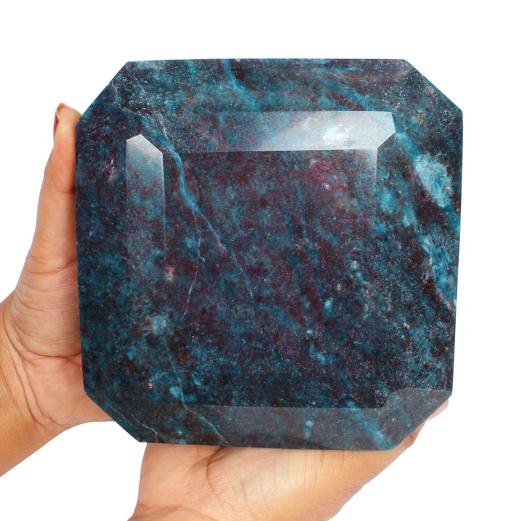 3.6 Kg Natural Untreated Ruby Kyanite Huge Size Earth Mined Octagon Cut Gemstone