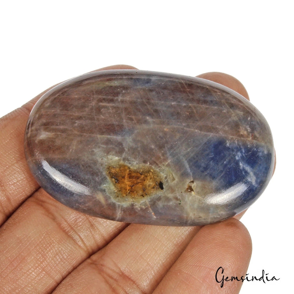 225.70 Ct Natural Untreated Brown Blue Sapphire Oval Cab Loose Gems For Jewelry