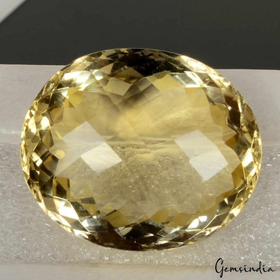 Citrine Loose Gemstone, Yellow — 24x20x12 mm, 38.90 Ct