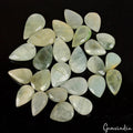 330 Ct/25 Pcs Natural Green Aquamarine Beryl Pear Faceted Loose Gems For Jewelry
