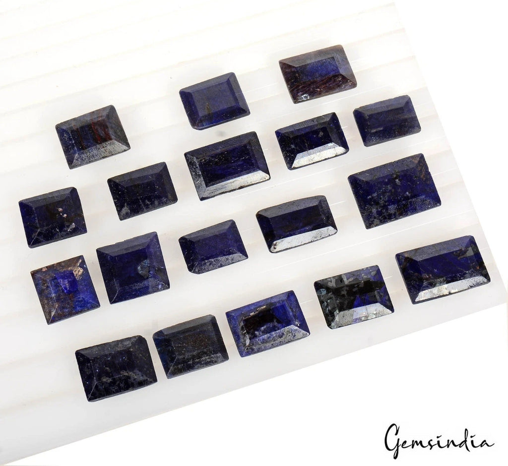 220 Ct Natural Blue Sapphire Baguette Cut 14mm-18mm Loose Ring Size Gemstone Lot