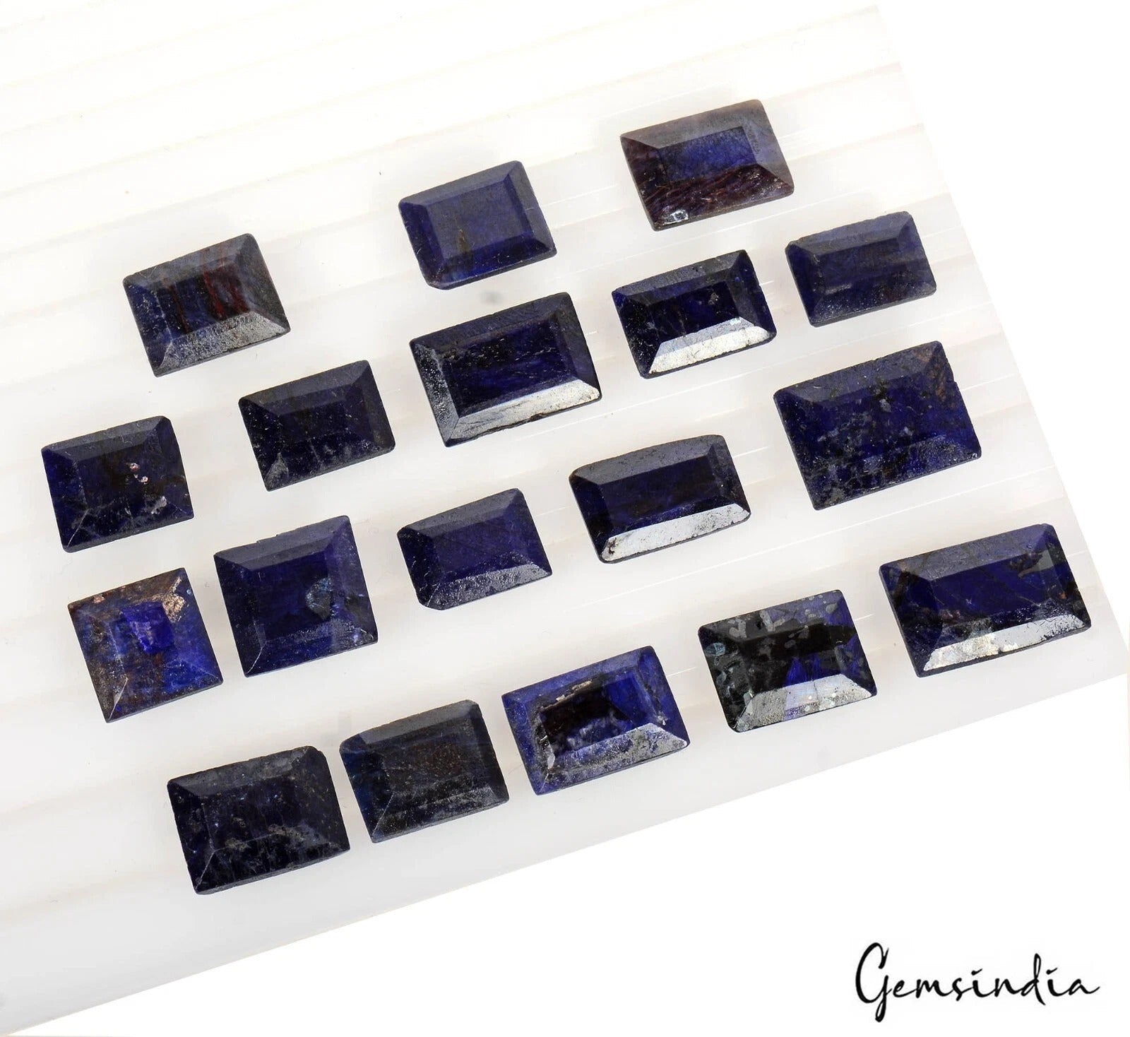 220 Ct Natural Blue Sapphire Baguette Cut 14mm-18mm Loose Ring Size Gemstone Lot