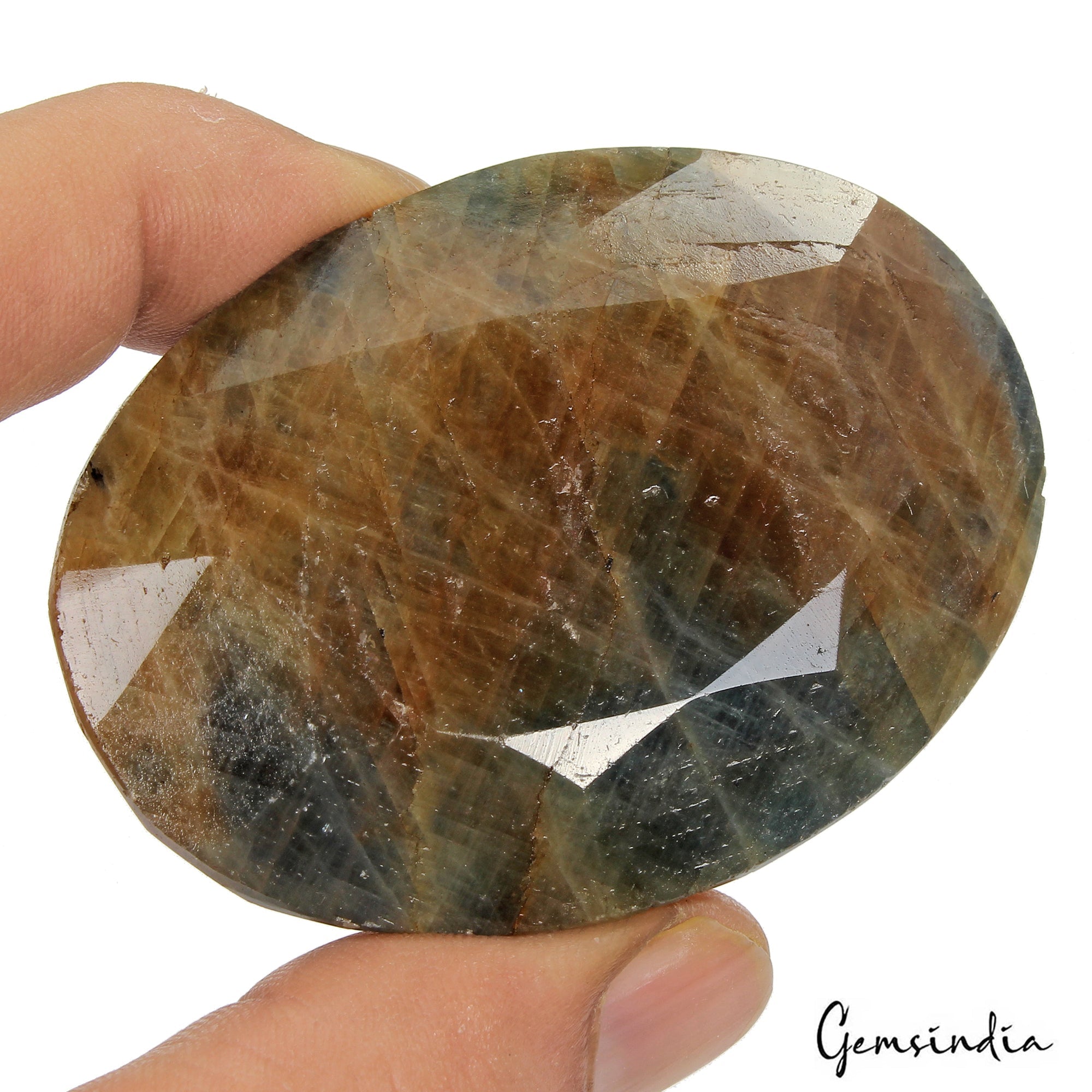 Certified Huge 790 Cts Natural Untreated Brown Blue Sapphire Oval Cut Loose Gem