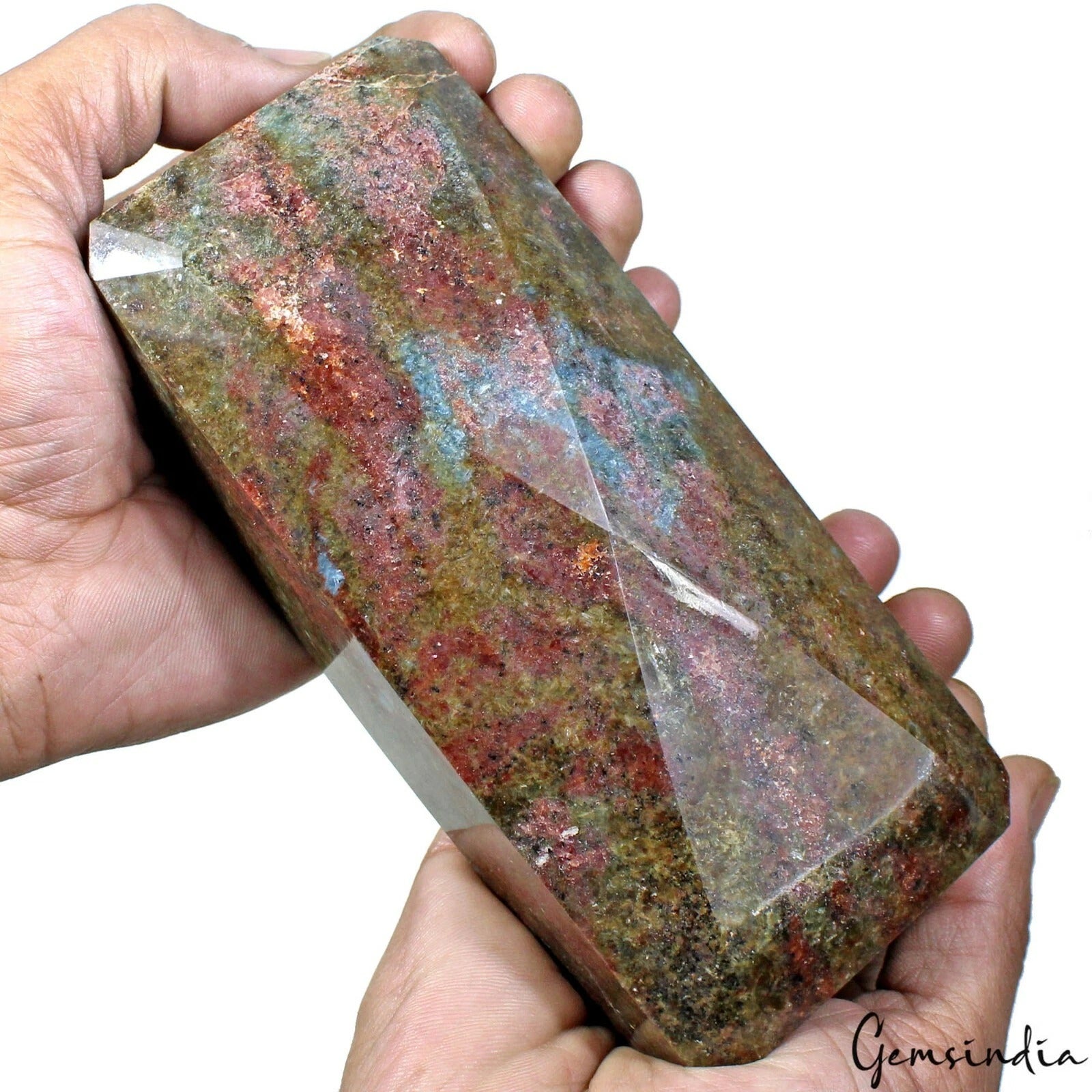Ruby Loose Gemstone, Octagon Cut, Untreated — 6 x2.75x2.1 Inches, 8400 Ct (1.68 Kg), Madagascar