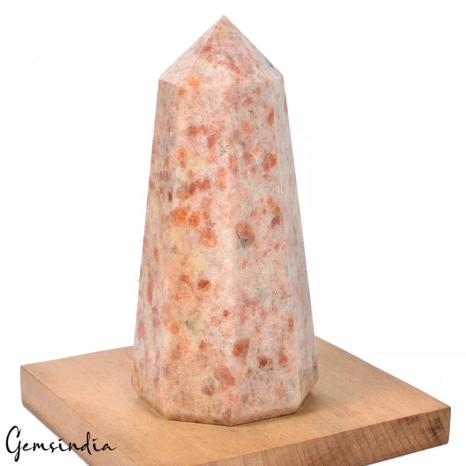 Sunstone Carving, Untreated — 5.9x3 Inches, 0.918 Kg (4590 Ct)