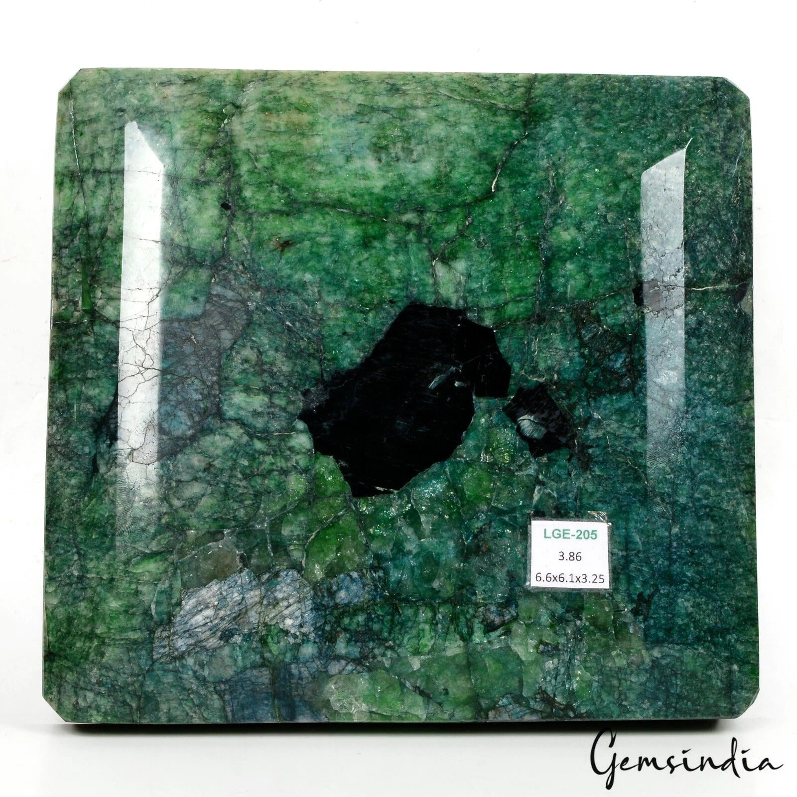 3.8 Kilo Natural Brazilian Green Emerald Octagon Cut Museum Size Loose Gemstone