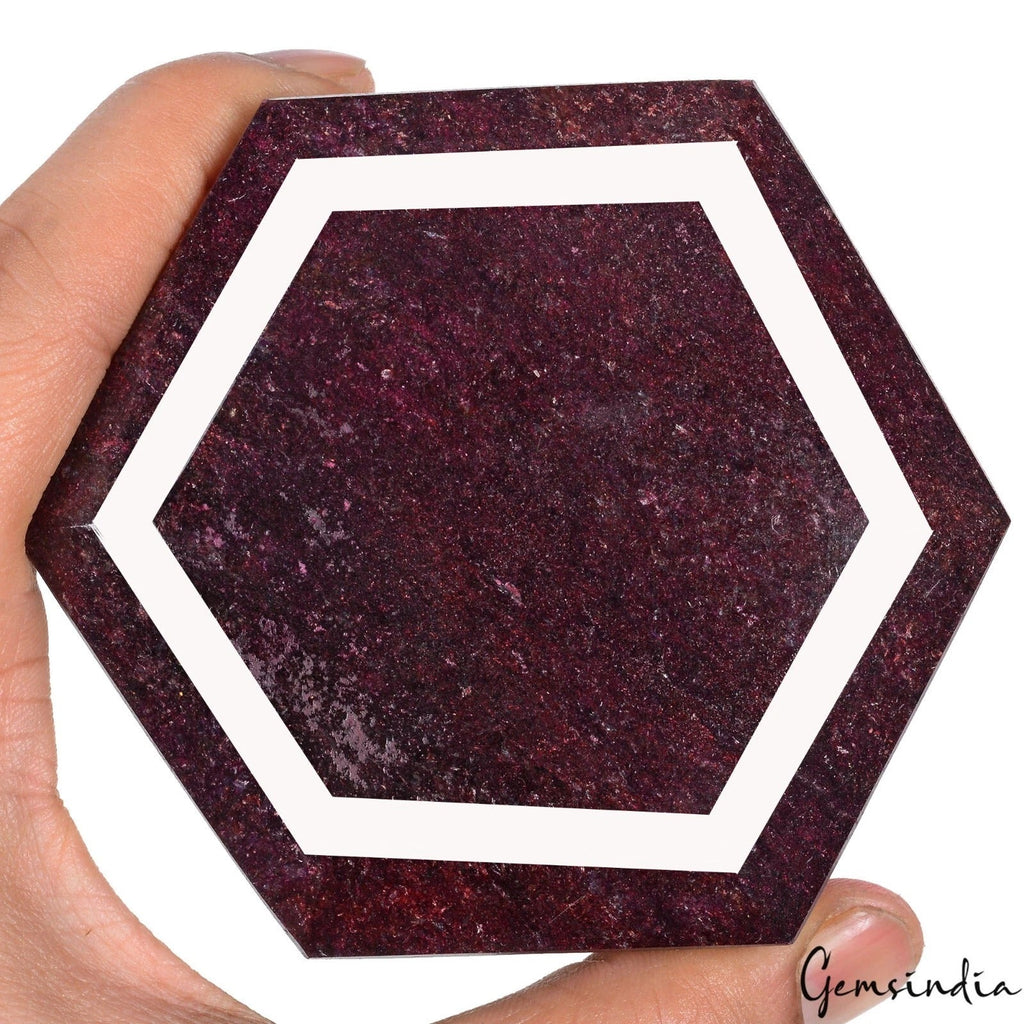 Huge 3150 Cts Natural African Red Ruby Hexagon Cut Earth mined Museum Size Gem