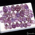 500 Ct. Natural Untreated Purple Amethyst Mix Cabochon Wholesale Loose Gems Lot
