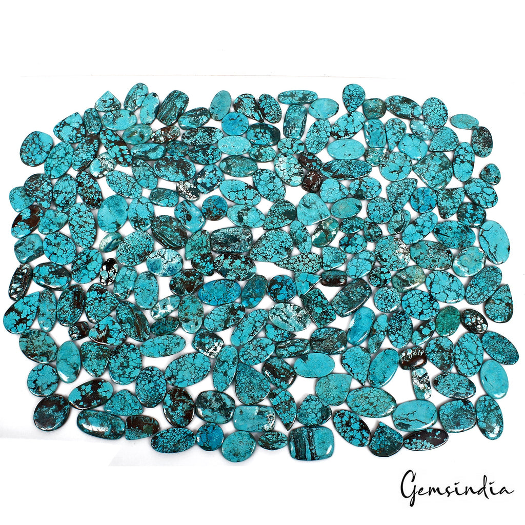 AA Top Natural Turquoise Cabochon Mix Shape 2.5 Kilo Wholesale Gemstone 200 Pcs
