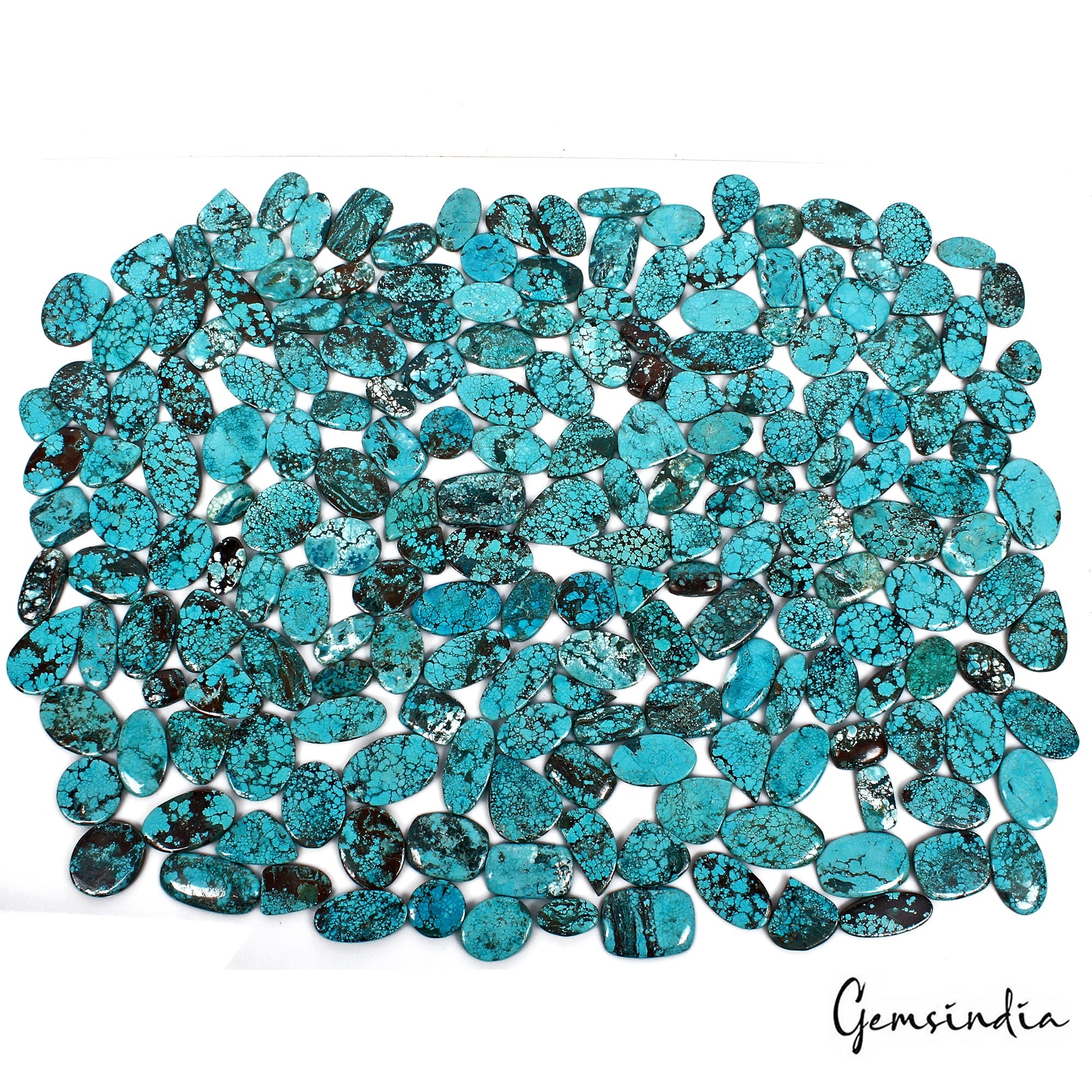 AA Top Natural Turquoise Cabochon Mix Shape 2.5 Kilo Wholesale Gemstone 200 Pcs