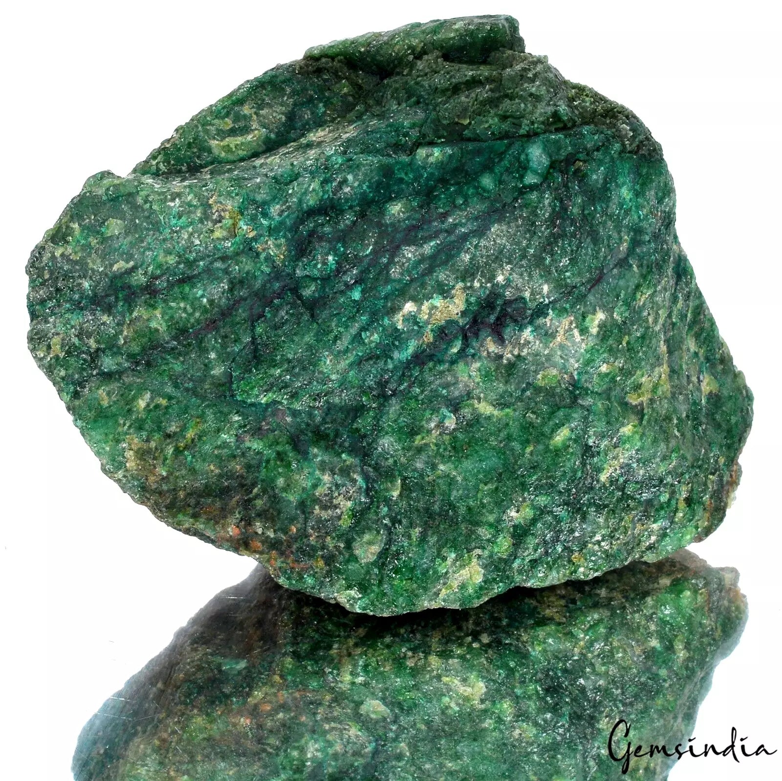 Natural 1920 Carat Earth Mined Uncut Rough Green Emerald Loose Gemstone Specimen