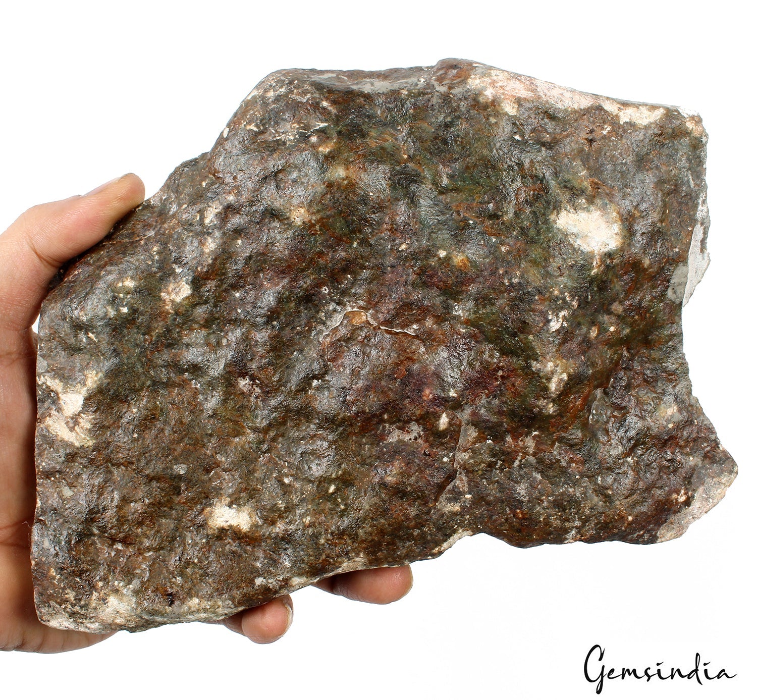 1.6kilo Ruby Kyanite Rough Slab Uncut Untreated Crystal Display Specimen w/Stand