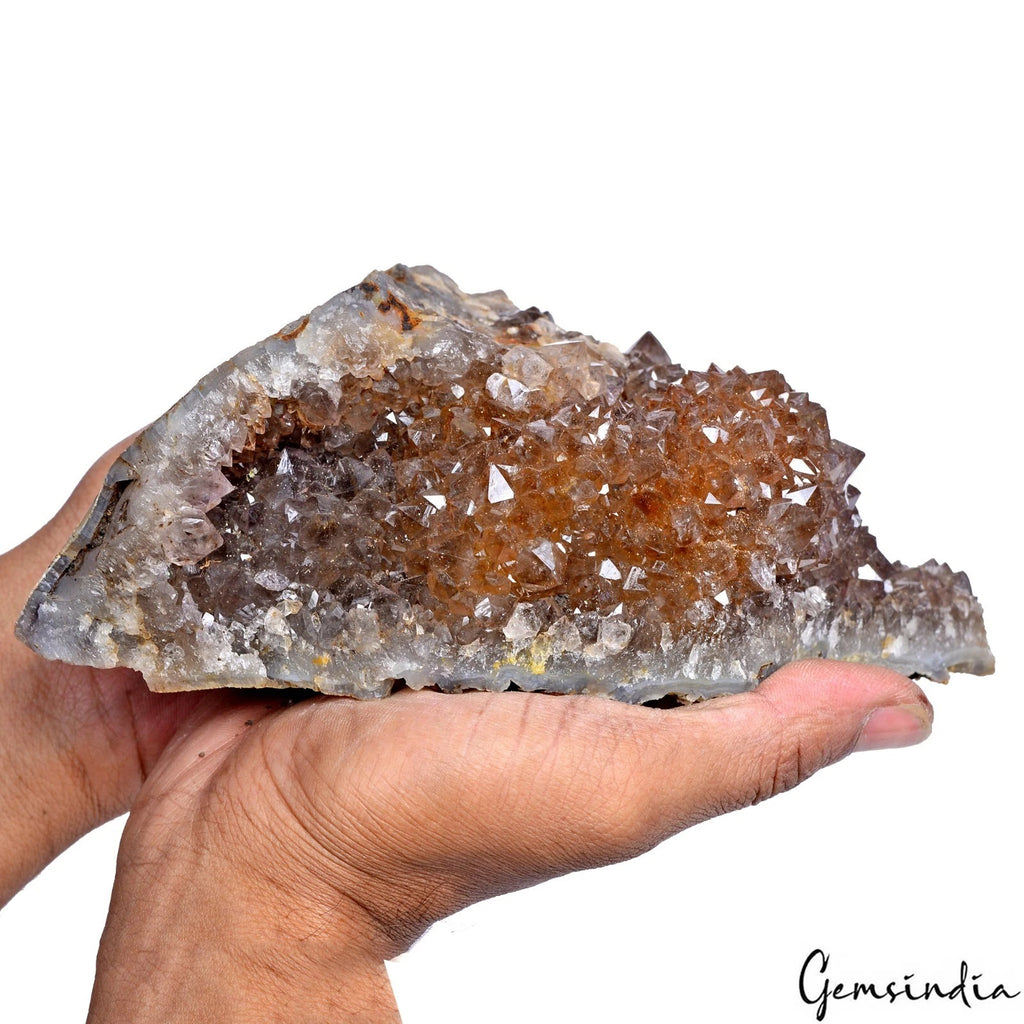 Amethyst Crystal Cluster, Untreated — 7x5x3 Inches, 1.43 Kg (7150 Ct)