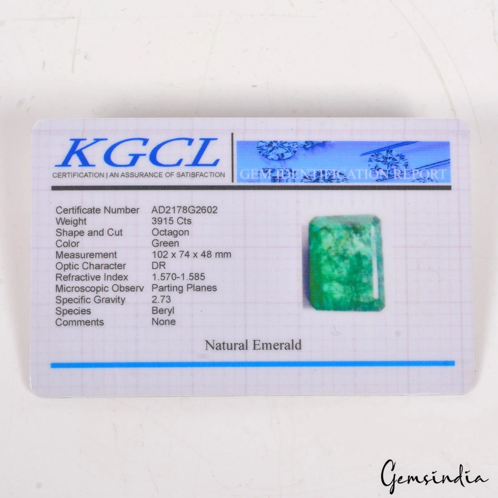 Certified 3915 Ct Natural Green Brazilian Emerald Octagon Shape Earth Mined Gems